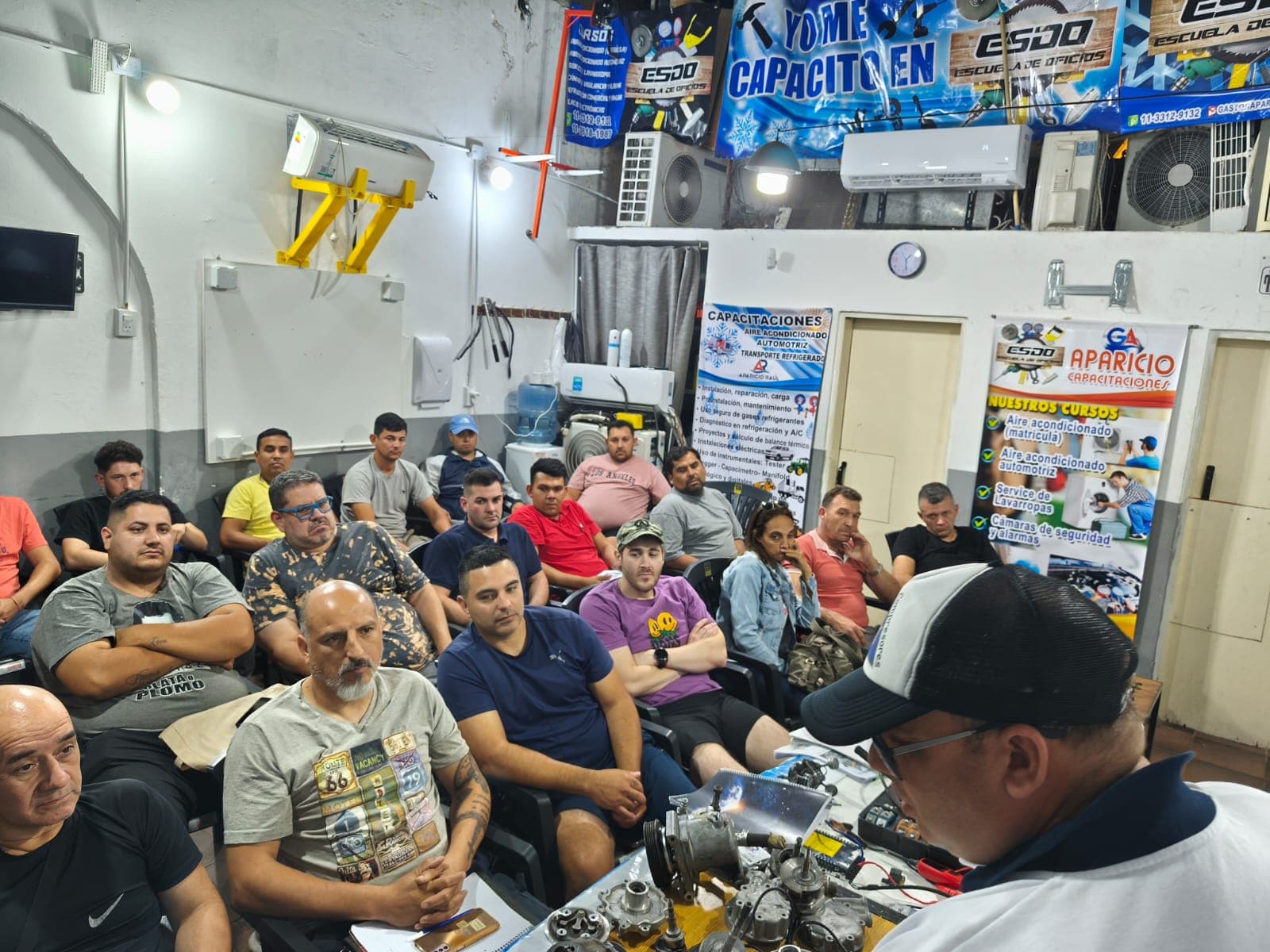 Sala vista2 — capacitación técnica de Los Calvos Compresores