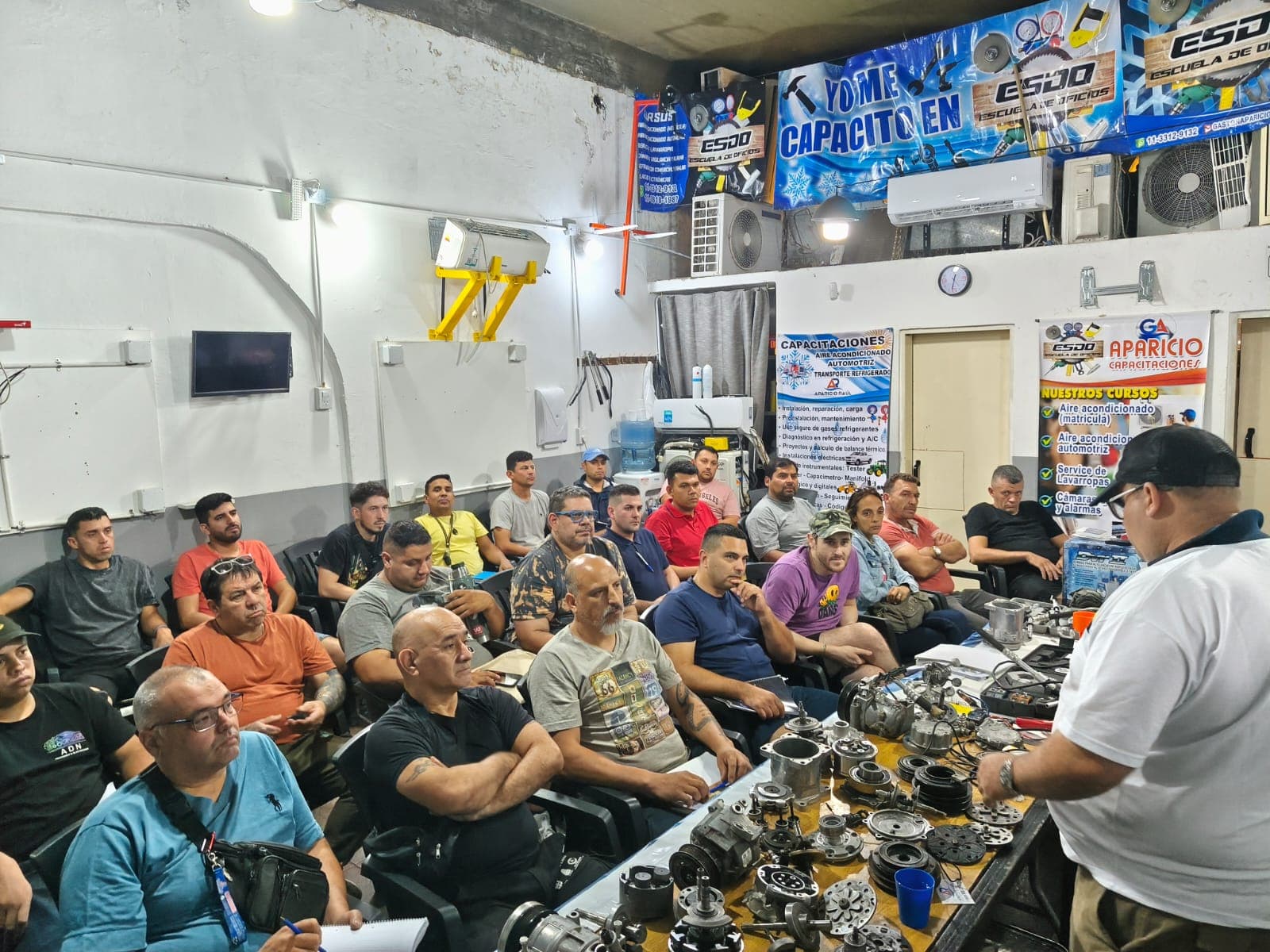 Sala4 — capacitación técnica de Los Calvos Compresores