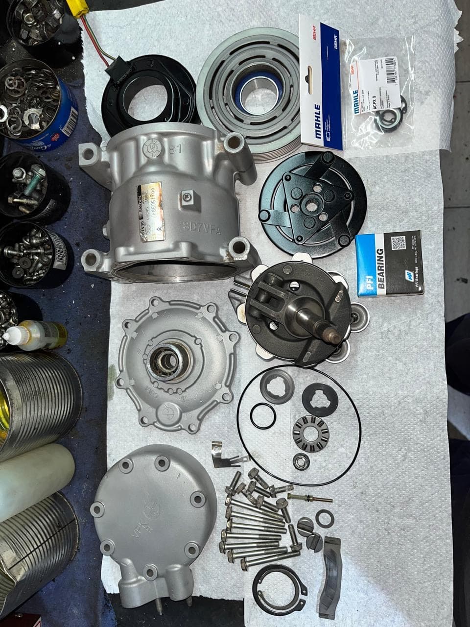 Kit completo — taller de Los Calvos Compresores, reparación de compresores de aire acondicionado automotor